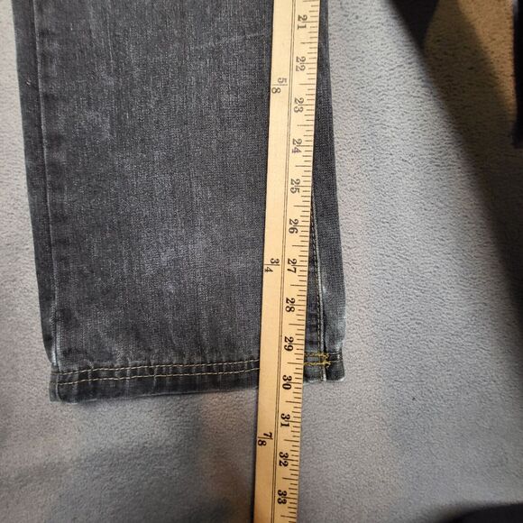 M. Society Jeans Mens 32x30 Blue Straight Leg Distressed Denim - Picture 7 of 12